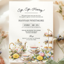 Sip Sip Hooray High Tea Fiesta Floral Bridal Showe
