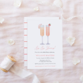 Invitación Sip Sip Hooray Mimosa Bar Cocktail Bridal Shower