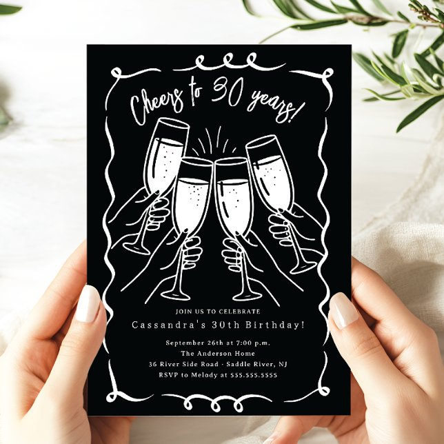 Invitación Sip y Celebrar: Cumpleaños de 30 años (Subido por el creador)