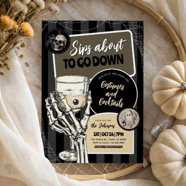 Invitación Sips A Punto De Ir A La Fiesta De Halloween Para A (Subido por el creador)