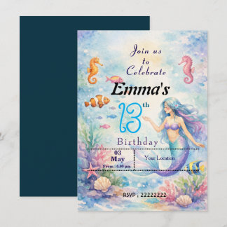 Invitación Sirena