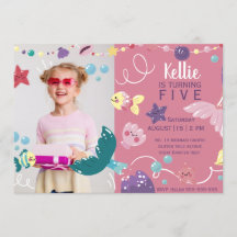 Sirena Bajo El Mar Chicas Foto De Cumpleaños De Pi