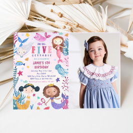 Invitación Sirena Bajo El Mar Foto De La Fiesta De 5 Años