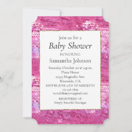 Invitación Sirena de espuma rosa de Rubor