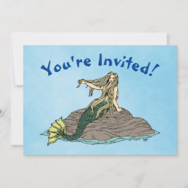Invitación Sirena en Rocas