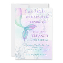 Sirena Primer Cumpleaños Fiesta De Sirena De Mar