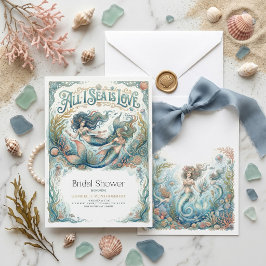 Invitación Sirena Todo lo que veo es amor Despedida de solter