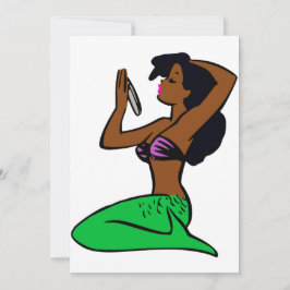 Invitación sirena vintage africana