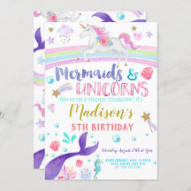 Sirenas de unicornio y sirenas invitadas a unicorn
