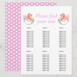 Invitación Sirenita Baby Shower. Cuadro bajo el mar