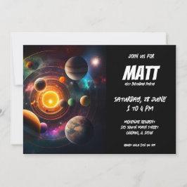 Invitación Sistema solar