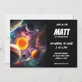 Invitación Sistema solar