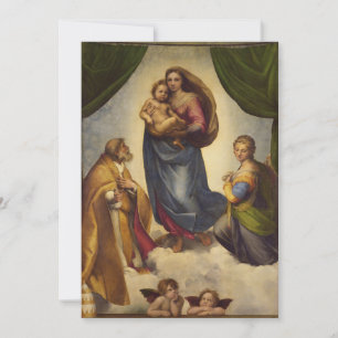 Invitación Sistina Madonna por Rapahel