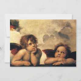 Invitación Sistine Madonna Angels por Raphael Boda