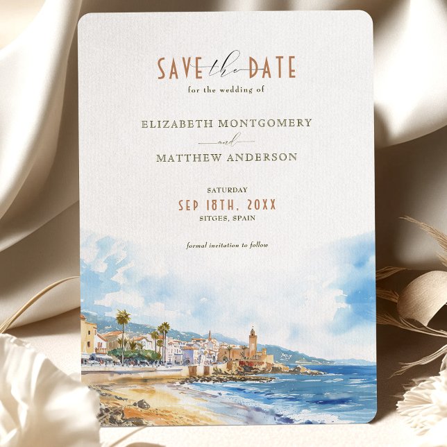 Invitación Sitges Beach España Viaje Ahorro-Fecha (Subido por el creador)