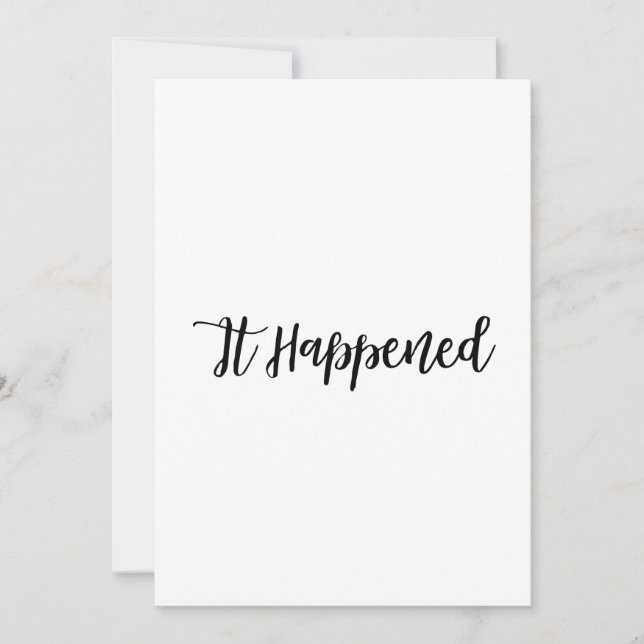 Invitación Sitio web de respuesta de boda recién casados simp (Anverso)