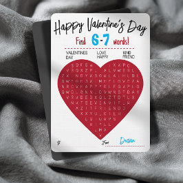Invitación Six Seven Valentine Word Search Heart Exchange