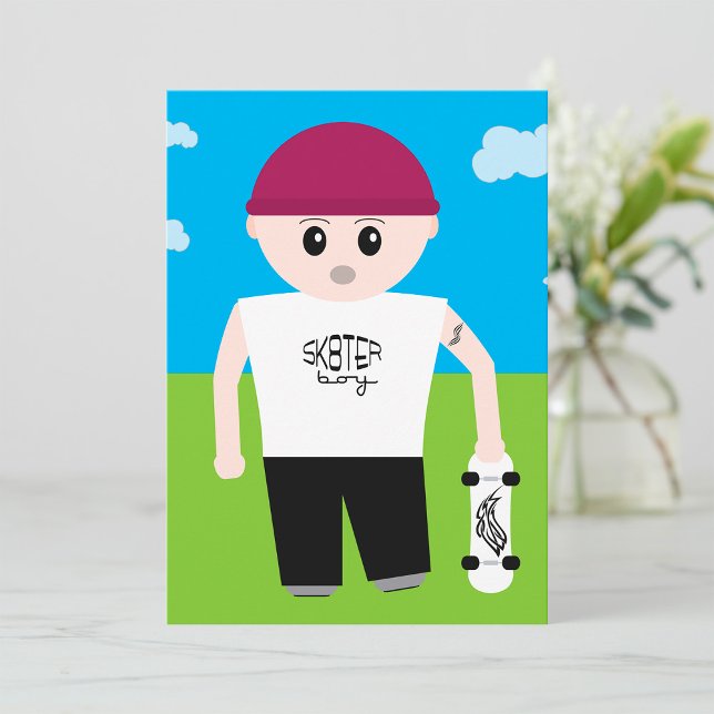 Invitación Skater Boy (Subido por el creador)