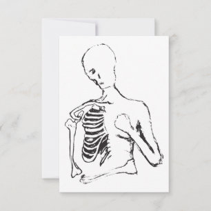 Invitación skele solitario