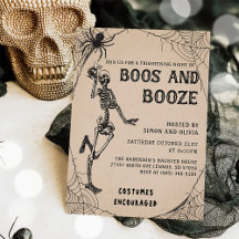 Skeleton Boos y Booze, fiesta de Halloween para ad