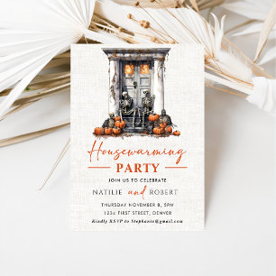 Invitación Skeleton Calabaza Fiesta
