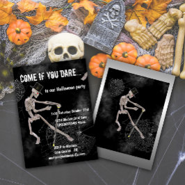 Invitación Skeleton Dancing Halloween