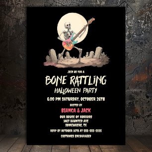 Invitación Skeleton Halloween Party