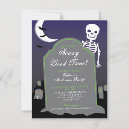 Invitación Skeleton Halloween Party