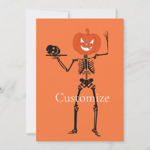 Invitación Skeleton Holding Skull Thunder_Cove