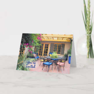 Invitación Sketch of Al Fresco Patio You're Invited