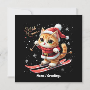 Invitación Skibidi Rizzmas El Meme de Navidad Divertido Defin