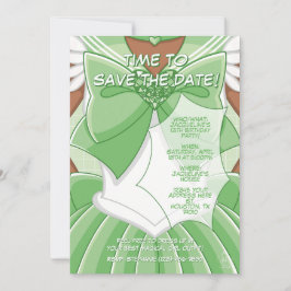 Invitación [SKII] Green Magical Girl Birthday Invitation