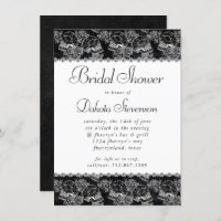 Skull Rosa Chalk | Funky Black Bridal Shower
