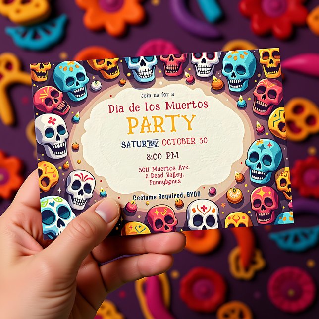 Invitación 💀 Skullfetti Bash (💀 Skullfetti Bash Invitation)