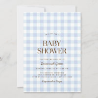 Sky Blue Gingham | Summer Picnic Baby Shower