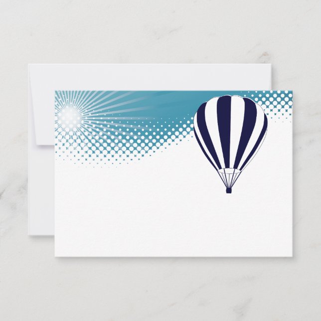 Invitación sky high ballooning (Anverso)