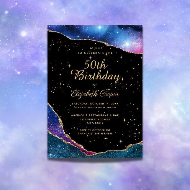 Invitación Sky Stars Celestial 50 cumpleaños (Subido por el creador)