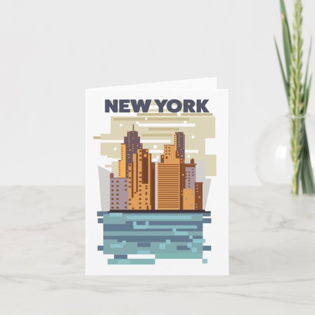 Invitación Skyline de Nueva York (Anverso)