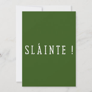 Invitación Slainte - Día de San Patricio