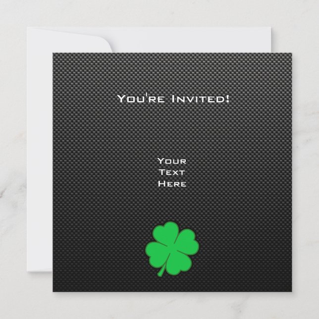 Invitación Sleek Shamrock (Anverso)
