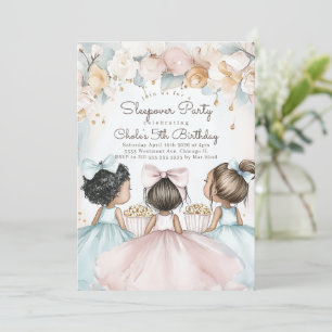 Invitación Sleepover Fiesta de cumpleaños Noche de cine cumpl