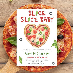Invitación Slice, Slice Baby - Baby shower acuarela