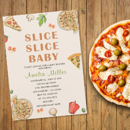 Invitación Slice Slice Baby Pizza Baby Shower