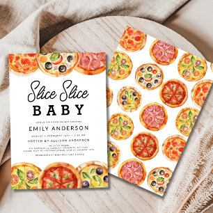 Invitación Slice Slice Baby Pizza Baby Shower