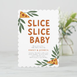 Invitación Slice Slice Baby Pizza Baby Shower