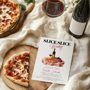Invitación Slice Slice Baby Pizza Foto Baby Shower