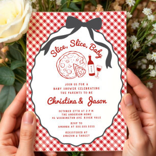 Invitación Slice Slice Baby Pizza Shower