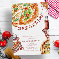 Slice Slice Bebé Pizza moderna Invitati Baby Showe