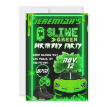 Slime Green Birday Party