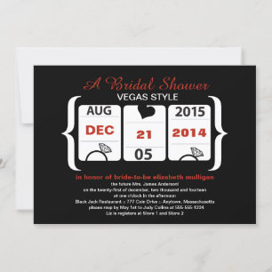 Invitación Slot Machine Bridal Shower